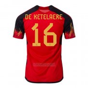 Camisola Belgica Jogador de Ketelaere 1º 2022