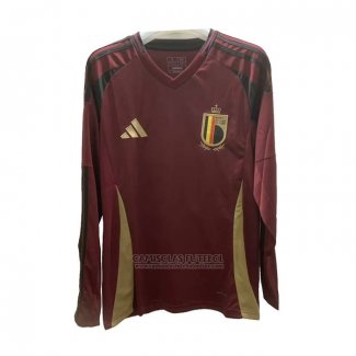 Camisola Belgica 1º Manga Comprida 2024
