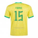 Camisola Brasil Jogador Fabinho 1º 2022