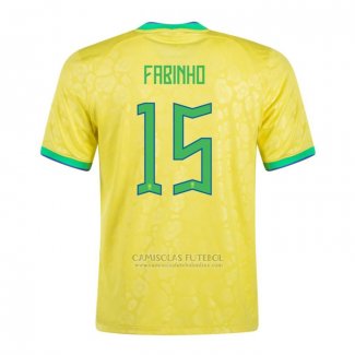 Camisola Brasil Jogador Fabinho 1º 2022