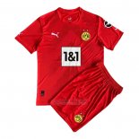 Camisola Dortmund Goleiro Crianca 2022-2023 Vermelho