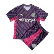 Camisola Manchester City Goleiro Crianca 2023-2024 Purpura