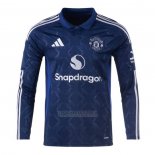 Camisola Manchester United 2º Manga Comprida 2024-2025