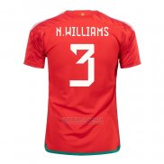 Camisola Pais de Gales Jogador N.williams 1º 2022