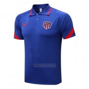 Camisola Polo del Atletico Madrid 2022-2023 Azul