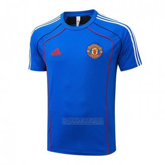 Camisola Polo del Manchester United 2025-2026 Azul