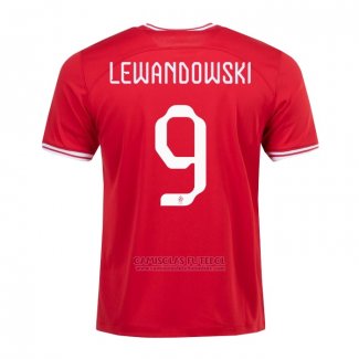 Camisola Polonia Jogador Lewandowski 2º 2022