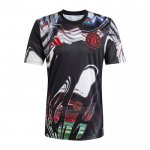 Camisola Pre Match del Manchester United 2025-2026 Preto Branco