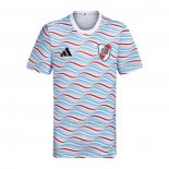 Camisola Pre Match del River 2024 Azul