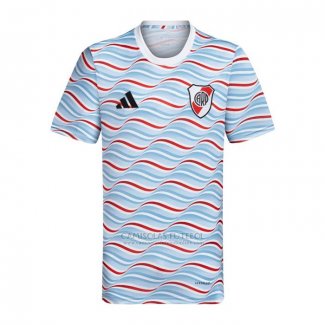 Camisola Pre Match del River 2024 Azul