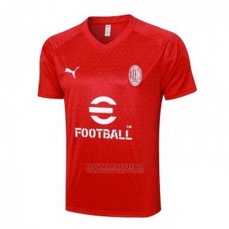 Camisola de Treinamento AC Milao 2023-2024 Vermelho