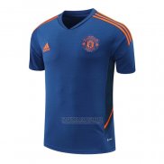 Camisola de Treinamento Manchester United 2022-2023 Azul