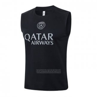 Camisola de Treinamento Paris Saint-Germain Sin Mangas 2025-2026 Preto