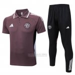 Conjunto Polo del Manchester United 2025-2026 Brown