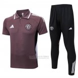 Conjunto Polo del Manchester United 2025-2026 Brown