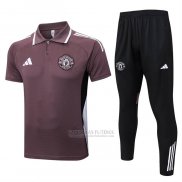 Conjunto Polo del Manchester United 2025-2026 Brown