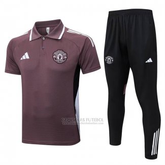 Conjunto Polo del Manchester United 2025-2026 Brown