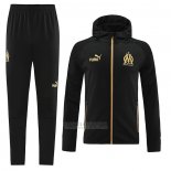 Fato de Treino Hoodie Olympique Marsella 2022-2023 Preto