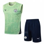 Fato de Treino Manchester City Sin Mangas 2025-2026 Verde