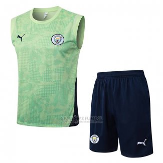 Fato de Treino Manchester City Sin Mangas 2025-2026 Verde