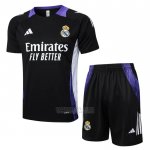Fato de Treino Real Madrid Dragon Manga Curta 2024-2025 Preto Y Purpura - Calcas Curta