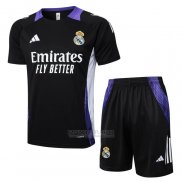 Fato de Treino Real Madrid Dragon Manga Curta 2024-2025 Preto Y Purpura - Calcas Curta