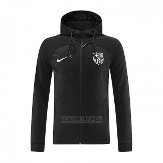 Jaqueta Hoodie Barcelona 2022-2023 Preto