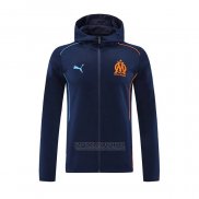 Jaqueta Hoodie Olympique Marsella 2024-2025 Azul