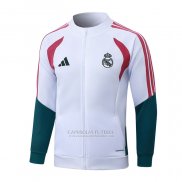 Jaqueta Real Madrid 2026-2027 Branco Vermelho