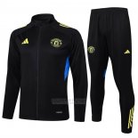 Jaqueta de Treinamento Manchester United 2025-2026 Preto Amarelo