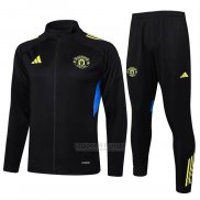 Jaqueta de Treinamento Manchester United 2025-2026 Preto Amarelo