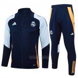 Jaqueta de Treinamento Real Madrid Crianca 2024-2025 Azul Oscuro
