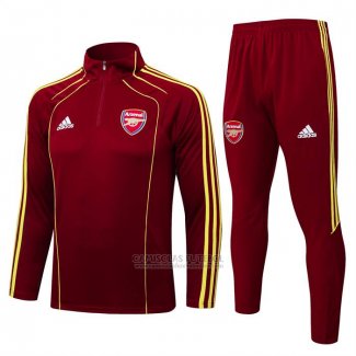 Sueter de Treinamento Arsenal Crianca 2025-2026 Vermelho Amarelo