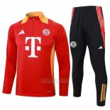 Sueter de Treinamento Bayern de Munique Crianca 2024-2025 Vermelho