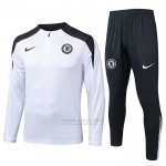 Sueter de Treinamento Chelsea Crianca 2025-2026 Branco