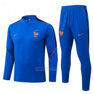 Sueter de Treinamento Franca Crianca 2026-2027 Azul