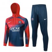 Sueter de Treinamento Paris Saint-Germain 2023-2024 Vermelho Y Azul