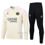 Sueter de Treinamento Paris Saint-Germain Jordan Crianca 2024-2025 Amarelo