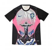 Tailandia Camisola Brasil Jesus 2026 Cinza Rosa