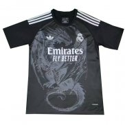 Tailandia Camisola Real Madrid Dragon 2024-2025 Preto Cinza