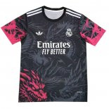 Tailandia Camisola Real Madrid Dragon 2024-2025 Preto Vermelho