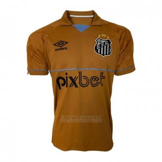 Tailandia Camisola Santos Goleiro 2023 Amarelo