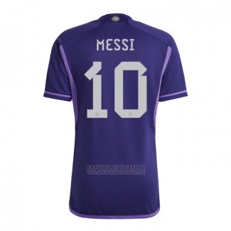 Camisola Argentina Jogador Messi 2º 2022