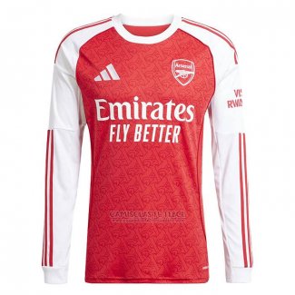 Camisola Arsenal 1º Manga Comprida 2025-2026