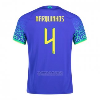 Camisola Brasil Jogador Marquinhos 2º 2022