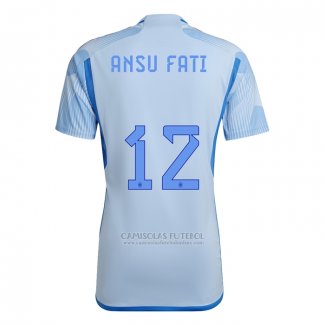 Camisola Espanha Jogador Ansu Fati 2º 2022