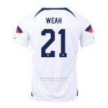 Camisola Estados Unidos Jogador Weah 1º 2022