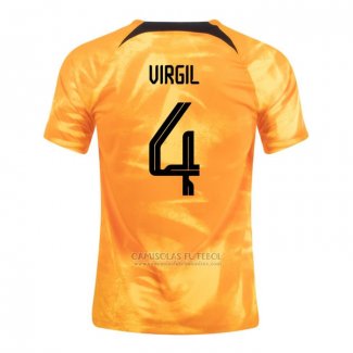 Camisola Holanda Jogador Virgil 1º 2022