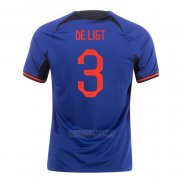 Camisola Holanda Jogador de Ligt 2º 2022