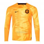 Camisola Holanda 1º Manga Comprida 2022